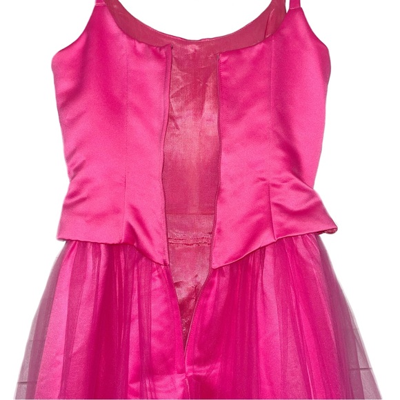 Vtg 90s Rare GUNNE SAX by Jessica McClintock
Statement Satin Corset Prom Dress - Picture 13 of 15